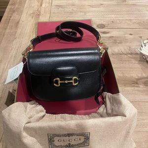 Gucci Bag Horse Bite 1955 Small Black